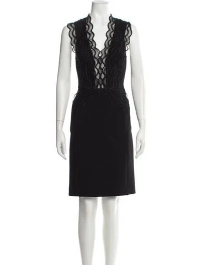 Pre-owned Camilla And Marc V-neck Knee-length Dress In Gray