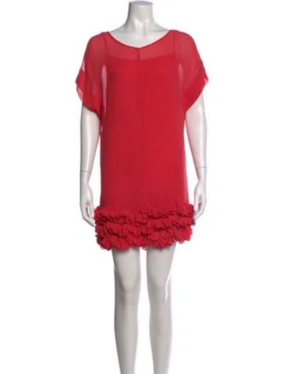 Pre-owned Camilla And Marc V-neck Mini Dress In Pink