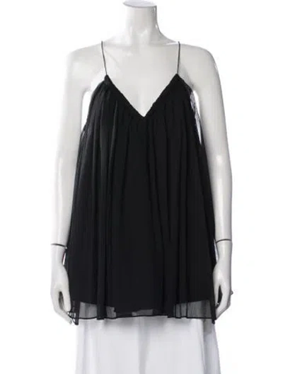 Pre-owned Camilla And Marc V-neck Sleeveless Top In Black