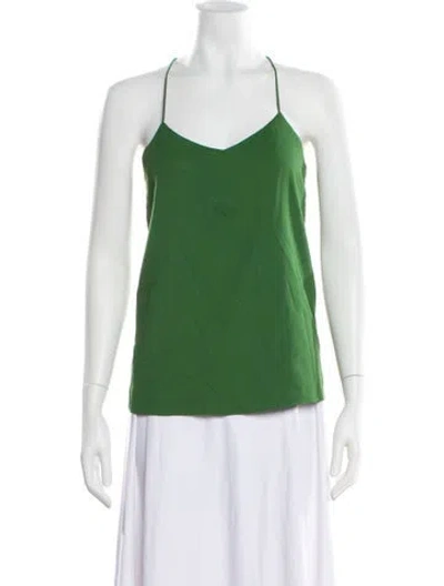 Pre-owned Camilla And Marc V-neck Sleeveless Top In Green