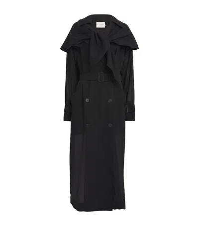 Camilla And Marc Wayfarer Trench Coat In Black