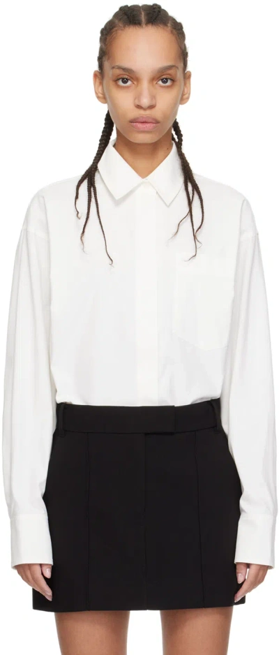 Camilla And Marc White Lori Shirt In Lwht Soft White