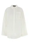 Camilla And Marc White Poplin Winslow Oversize Shirt In White