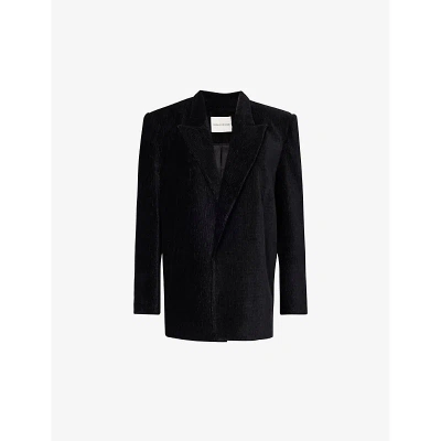 Camilla And Marc Womens Black Piper Relaxed-fit Stretch-woven Jacket