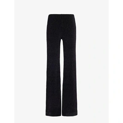 Camilla And Marc Womens Black Piper Straight-leg Mid-rise Stretch-woven Trousers