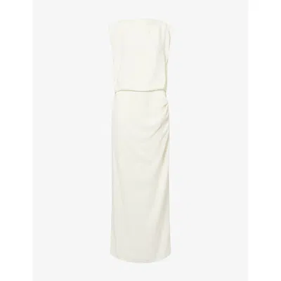 Camilla And Marc Womens  Eon Draped Woven Maxi Dress In White