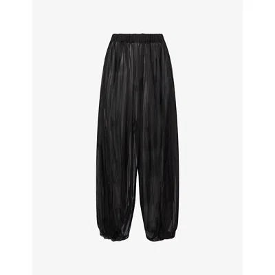 Camilla And Marc Womens  Pleated Vento Woven Trousers In Black