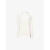 Camilla And Marc Womens Cream Abacus Long-sleeves Stretch-woven Top