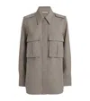 Camilla And Marc Wool-blend Drew Shirt In Gray