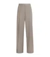 Camilla And Marc Wool-blend Drew Straight Trousers In Gray