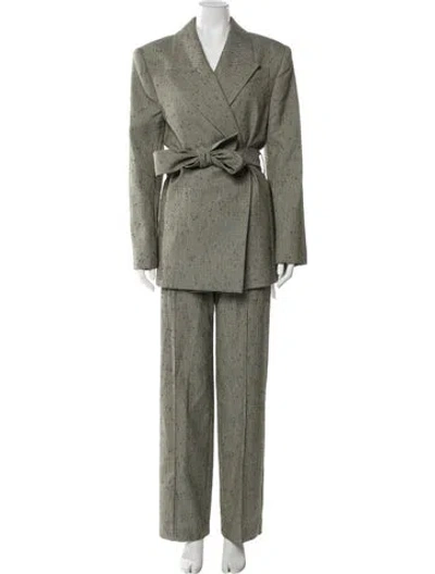 Pre-owned Camilla And Marc Wool Pantsuit In Green