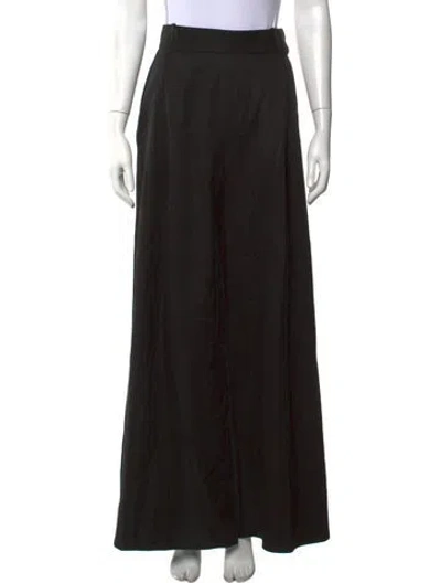 Pre-owned Camilla And Marc Wool Wide Leg Pants In Black