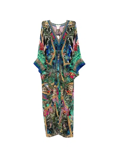 Camilla Animal Alchemy Maxi Dress In Blue