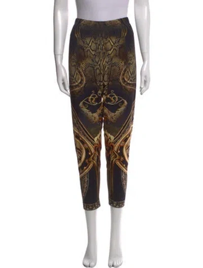 Pre-owned Camilla Animal Print Skinny Leg Pants In Multi