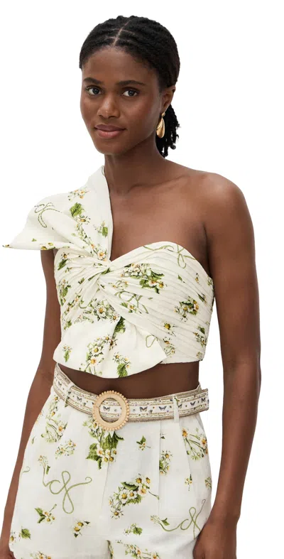 CAMILLA ASYMMETRIC BOW TOP BOTANICAL UTOPIA