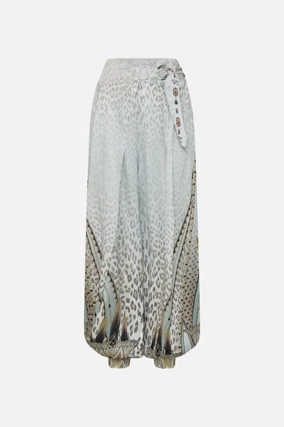 Camilla Asymmetrical Belted Pant Sahara Starlet In Gray