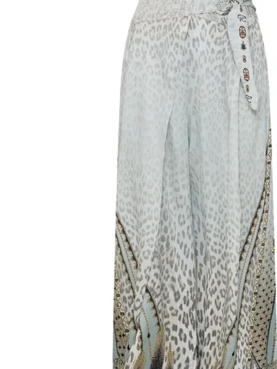 CAMILLA ASYMMETRICAL BELTED TROUSERS