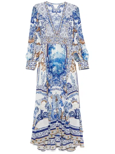 Camilla Azul Adventures Maxikleid In Blau