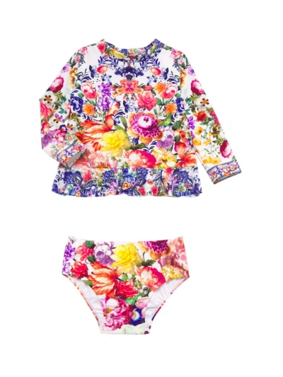 Camilla Baby Girl's 2-piece Floral Print Rashguard Swim Set In Floral Multi
