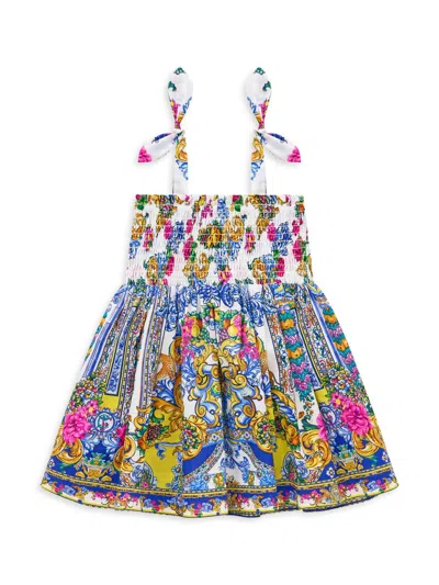 Camilla Baby Girl's & Little Girl's Printed Smocked Dress In Multi