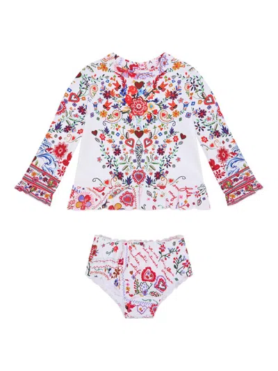 Camilla Baby Girl's Faith, Luck & Justice Rashie Set In Multi