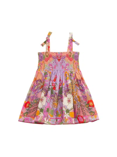 Camilla Baby Girl's Floral Smocked Dress In Pink Multi