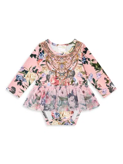 Camilla Baby Girl's Floral Tutu Dress In Woodblock Wonder