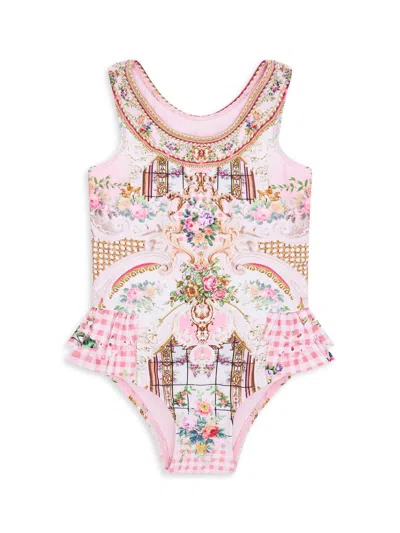 Camilla Baby Girl's Lisbon Lullaby Ruffle-back One-piece Swimsuit In Multi