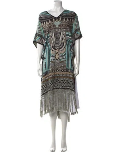 Pre-owned Camilla Bamboo Printed Sweater In Blue