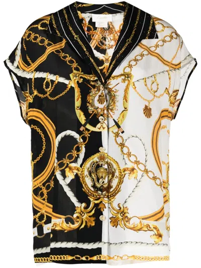 Camilla Baroque-pattern Silk Shirt In Mehrfarbig