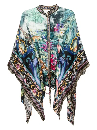 Camilla Basked In Baroque Blouse In Multi