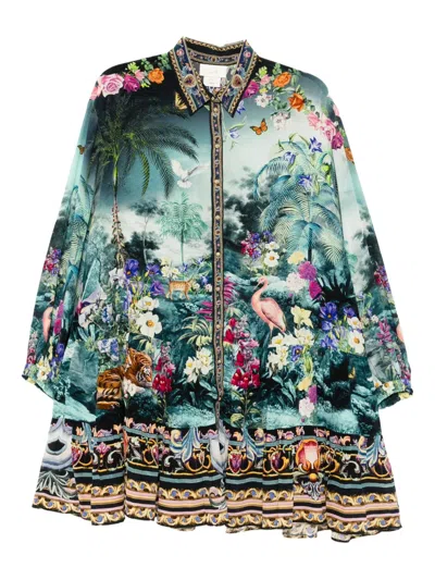 Camilla Basked In Baroque Dress In Multi