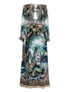 Camilla Basked In Baroque Dress In Multi