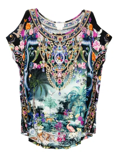 Camilla Basked In Baroque T-shirt In Multi