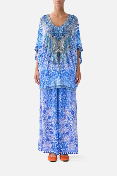 Camilla Bat Sleeve Dress The Bosphorous In Blue