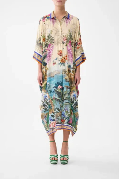 Camilla Batwing Kaftan In Multi