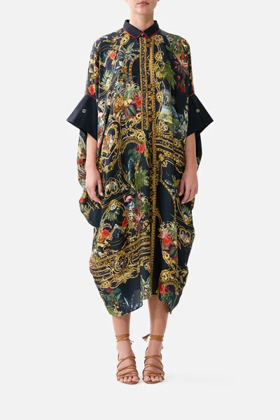 Camilla Batwing Kaftan Palace Zoology In Black