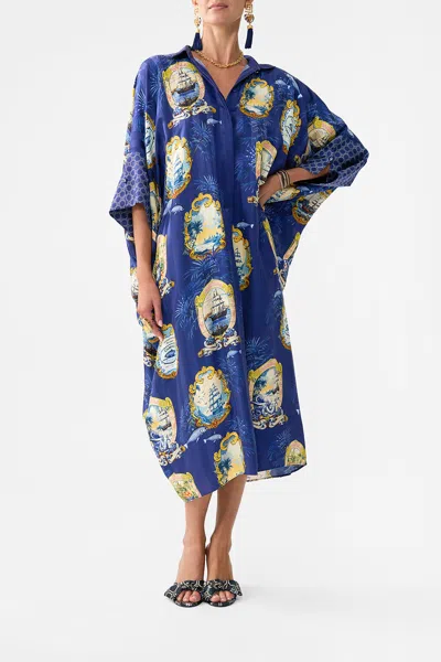 Camilla Batwing Kaftan Song Of Saint Anthony In Blue