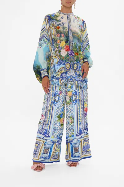 Camilla Batwing Sleeve Blouse Wall To Wall Wonders In Blue