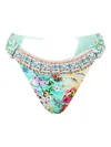 Camilla Beach-pattern Bikini Bottoms In Multi