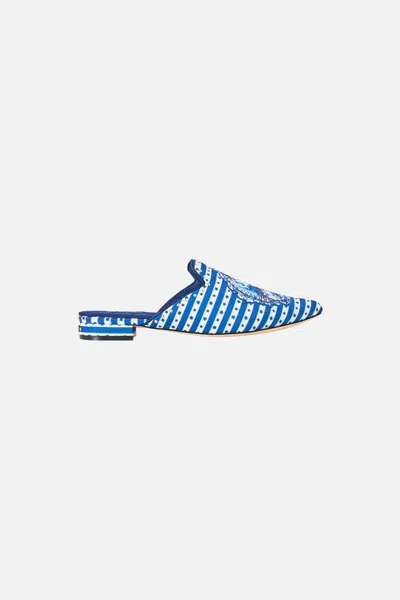 Camilla Belle Embellished Slipper The Porcelain Parlour In Multi