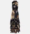 Camilla Necktie Dress With Elasticated Waist Magic In The Manuscripts In Multi