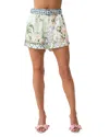 Camilla Tuck Front Belted Shorts In Jardim Party