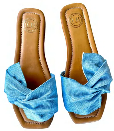Camilla Benedetti Designs Women's Sorrento Flat In Light Denim In Blue