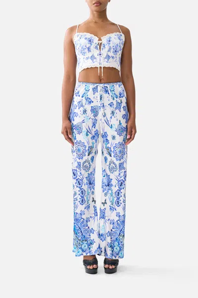 Camilla Bias Cut Drawstring Pant All About That Lace In Multi