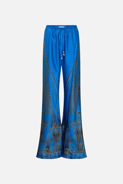 Camilla Bias Cut Drawstring Pant Archival Revival In Blue