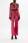 Camilla Bias Cut Drawstring Pant Kissed By A Cobra