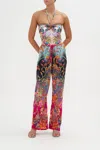 Camilla Bias Cut Drawstring Pant What Lies Beneath In Green/