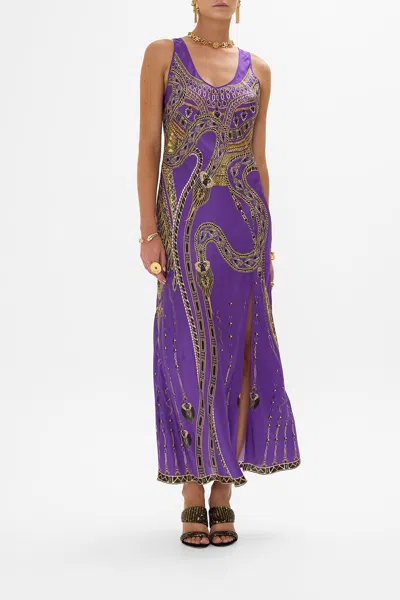 Camilla Bias Cut Tank Dress Luxorland Lady In Purple