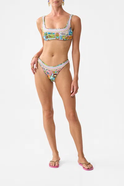Camilla Bind Edge Reversible Pant Salty Splendour In Multi